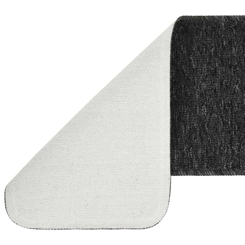 Anti Slip Stair Mats 15 pcs 75x20 cm Anthracite Rectangular