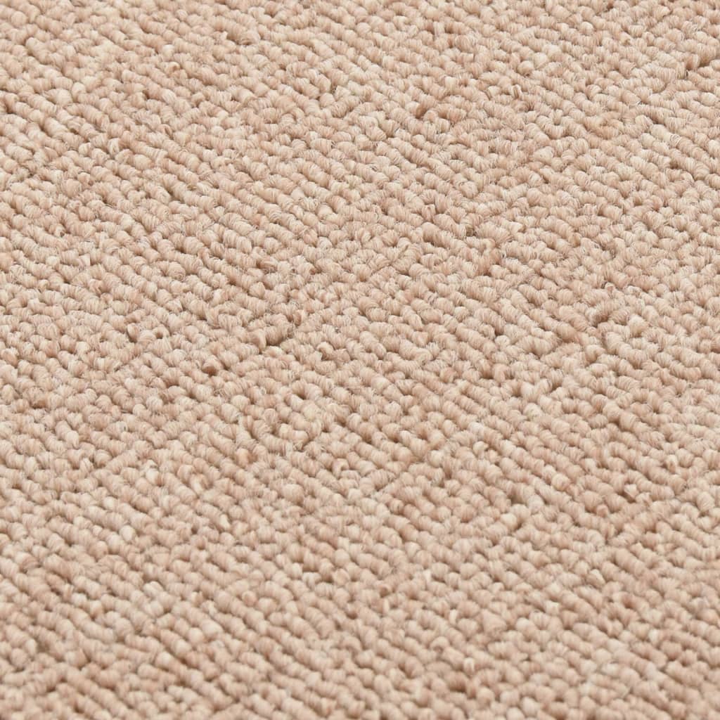 Anti Slip Stair Mats 15 pcs 60x25 cm Beige Rectangular