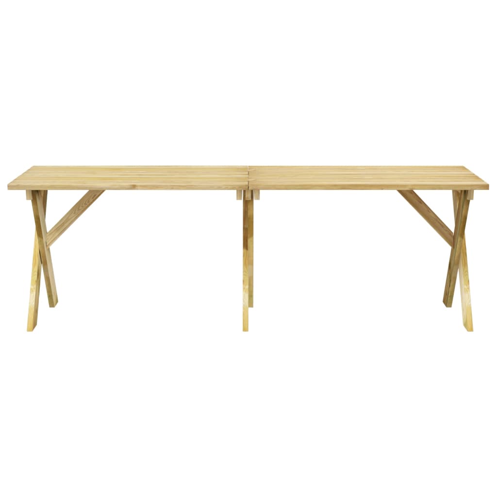 vidaXL Garden Table 220x73x70 cm Impregnated Pinewood