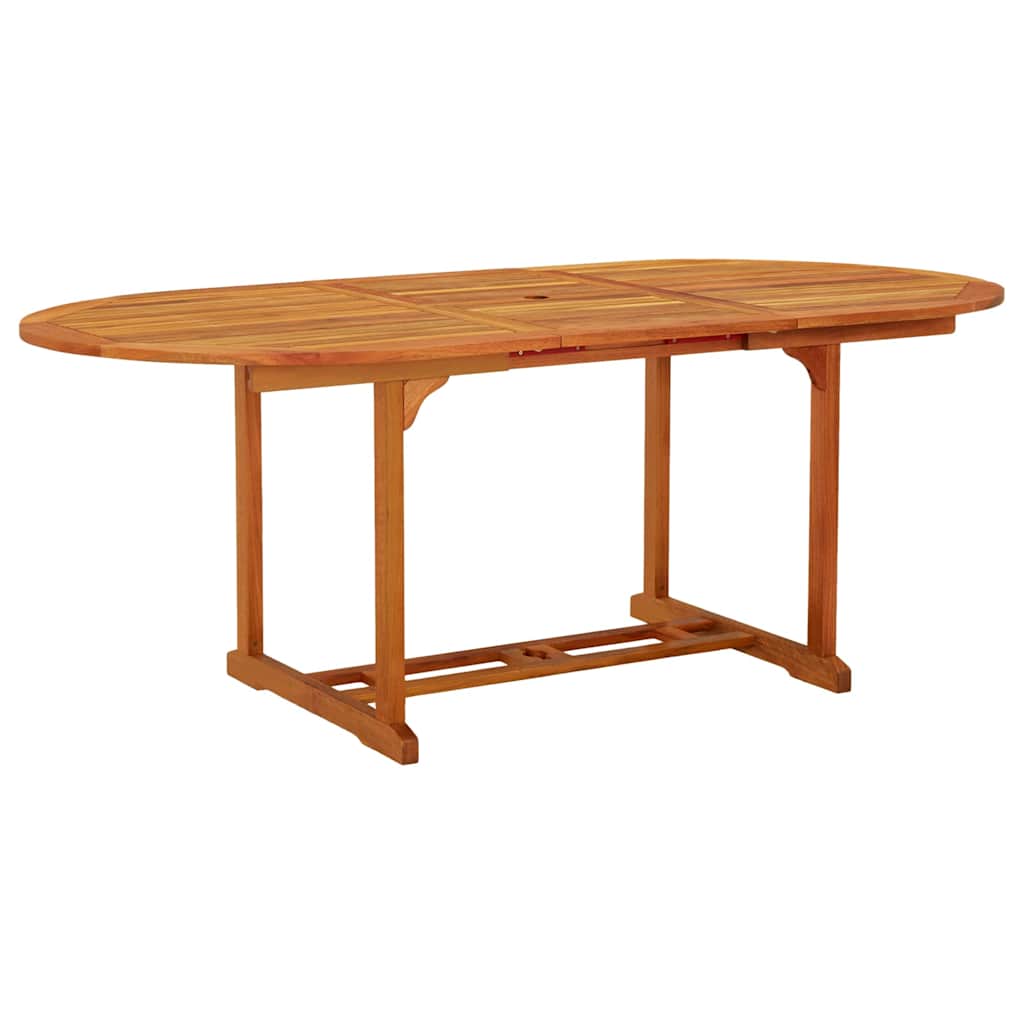 316068 vidaXL Garden Table 200x100x75 cm Solid Wood Eucalyptus