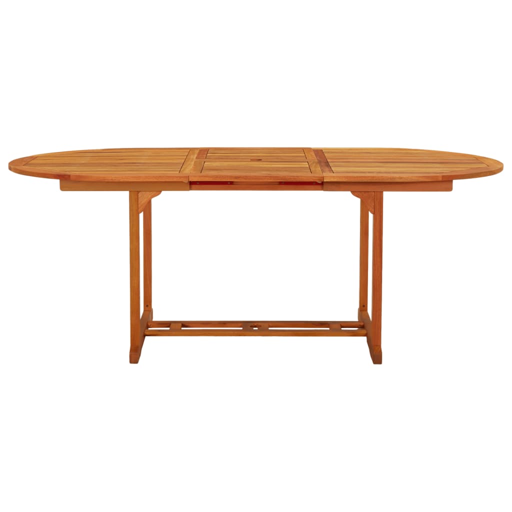 316068 vidaXL Garden Table 200x100x75 cm Solid Wood Eucalyptus
