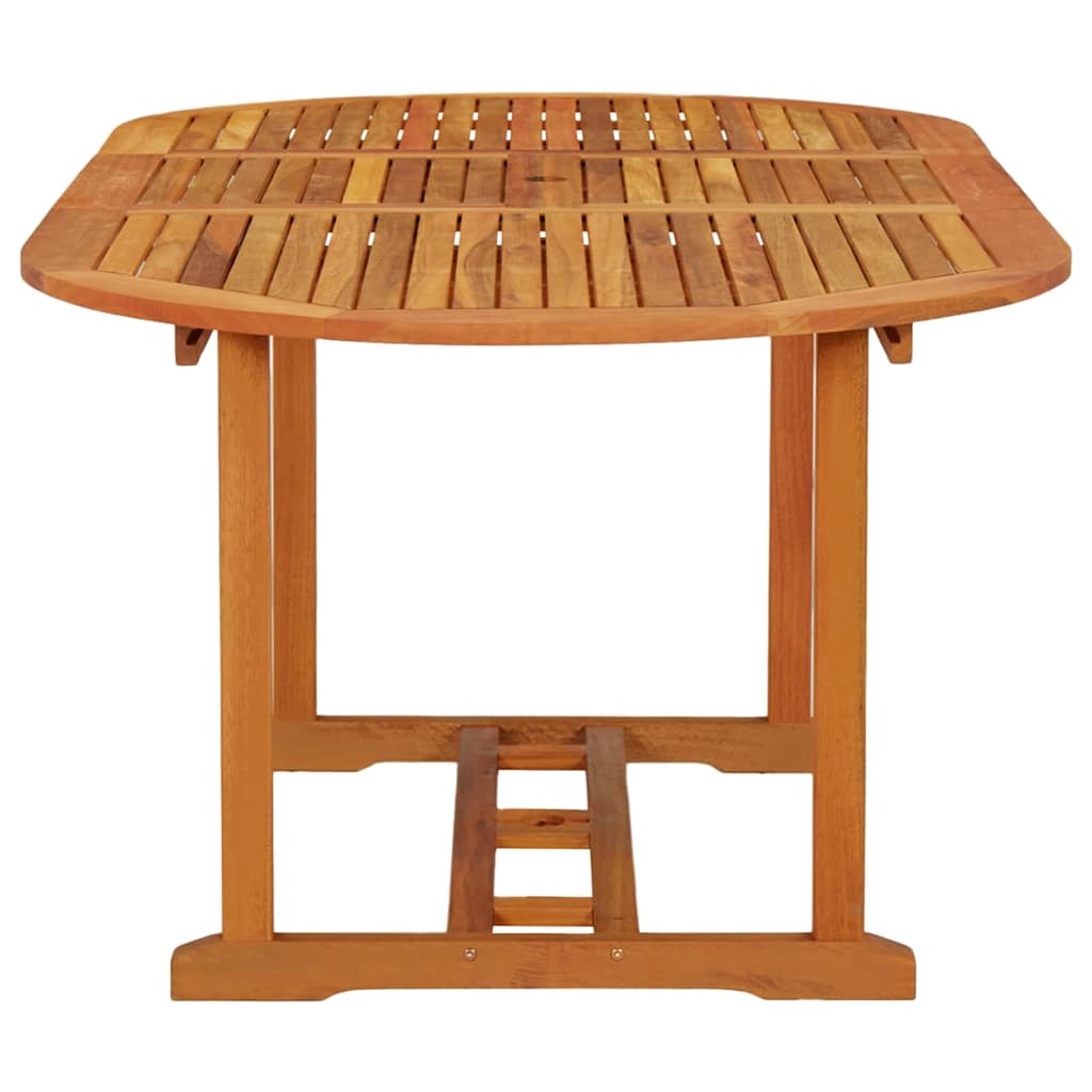 316068 vidaXL Garden Table 200x100x75 cm Solid Wood Eucalyptus