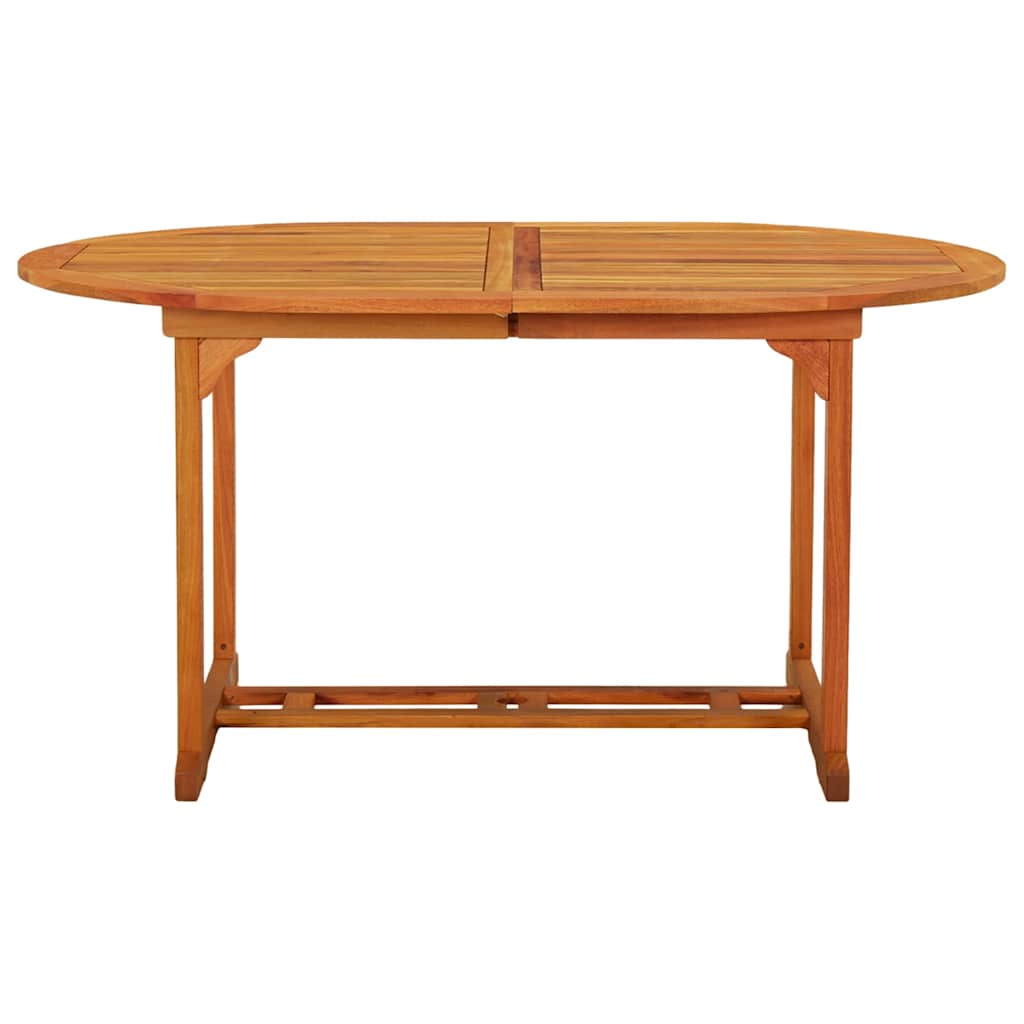 316068 vidaXL Garden Table 200x100x75 cm Solid Wood Eucalyptus