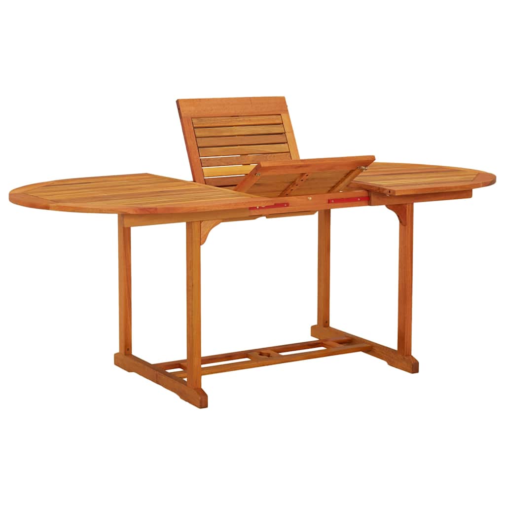 316068 vidaXL Garden Table 200x100x75 cm Solid Wood Eucalyptus