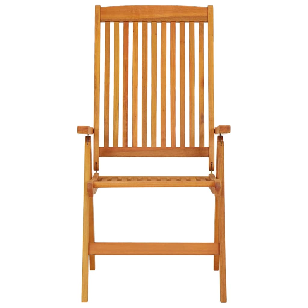 Folding Chairs 2 pcs Solid Wood Eucalyptus