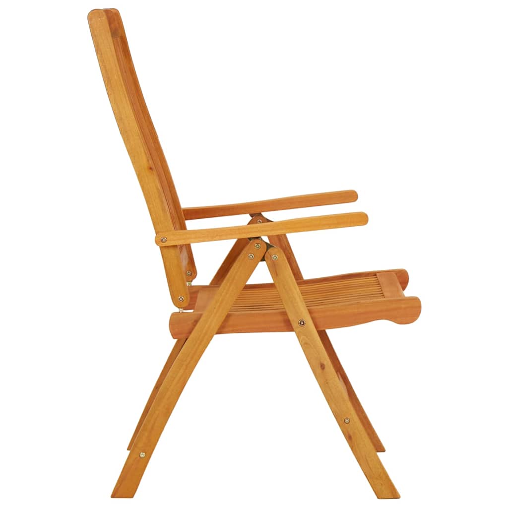 Folding Chairs 2 pcs Solid Wood Eucalyptus