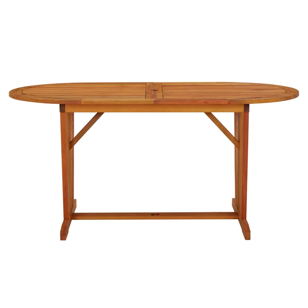 vidaXL Garden Table 160x85x75 cm Solid Wood Eucalyptus