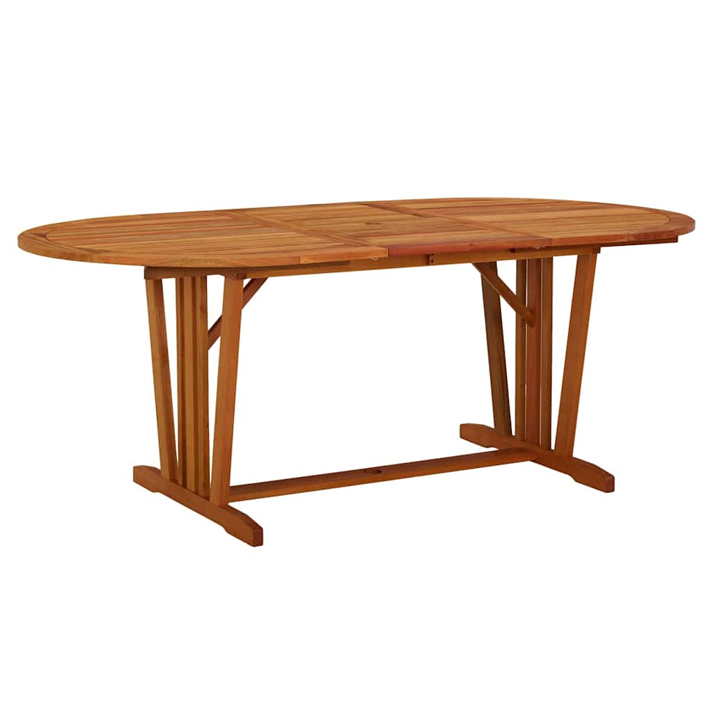 316072 vidaXL Garden Table 200x100x75 cm Solid Wood Eucalyptus