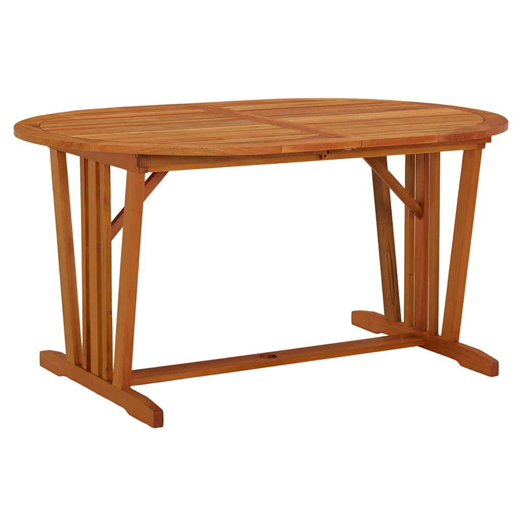 316072 vidaXL Garden Table 200x100x75 cm Solid Wood Eucalyptus