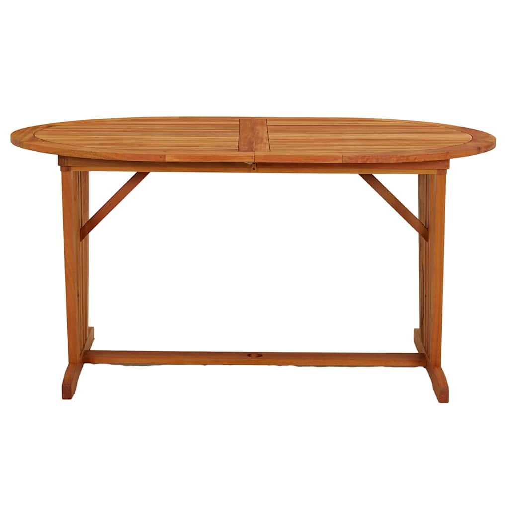 316072 vidaXL Garden Table 200x100x75 cm Solid Wood Eucalyptus