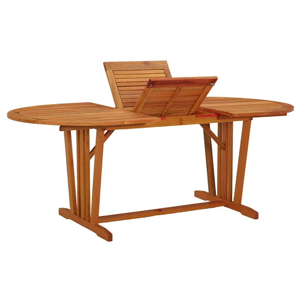316072 vidaXL Garden Table 200x100x75 cm Solid Wood Eucalyptus
