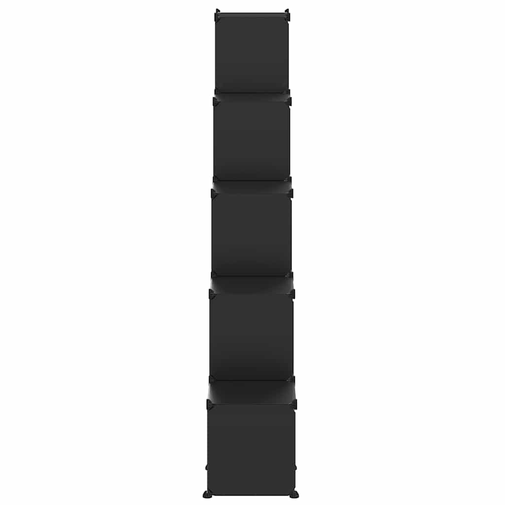 Storage Cube Organiser | Black | PP Plastic | 155 x 32 x 153.5 cm