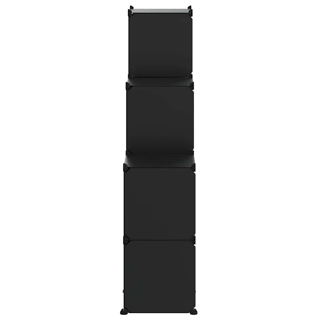 Storage Cube Organiser | Black | PP Plastic, Steel | Medium | Lightweight