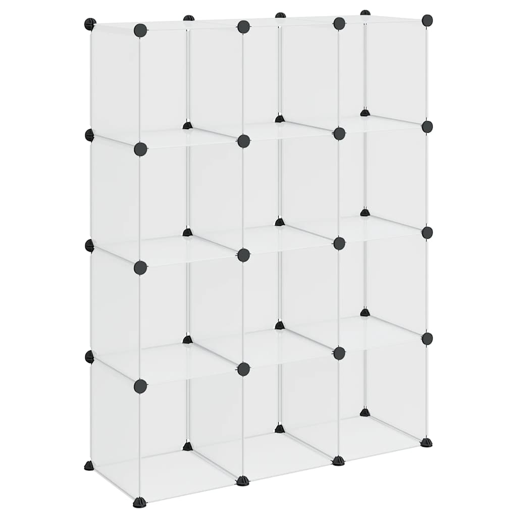 Storage Cube Organiser | Transparent | PP Plastic, Steel | Large