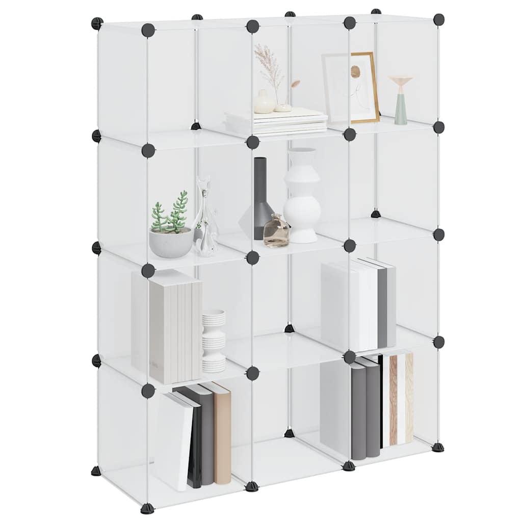 Storage Cube Organiser | Transparent | PP Plastic, Steel | Large