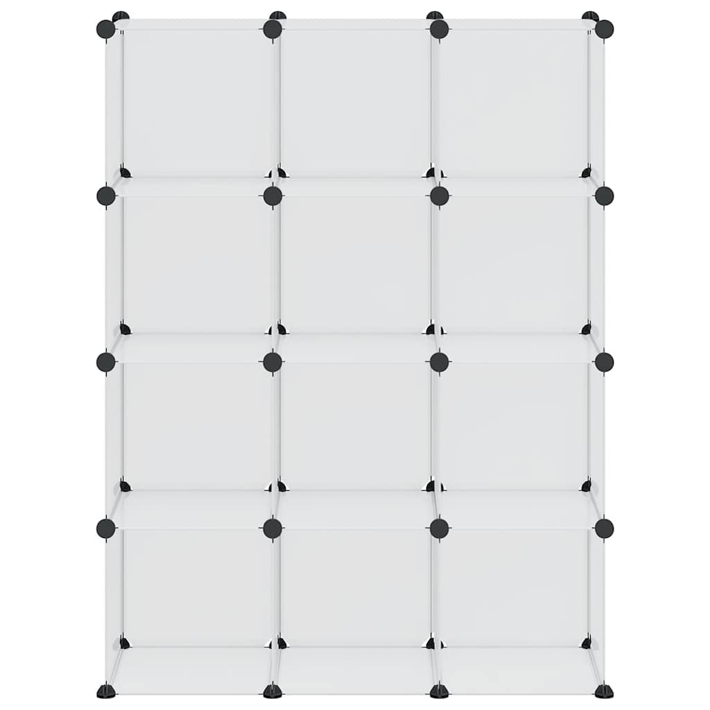 Storage Cube Organiser | Transparent | PP Plastic, Steel | Large