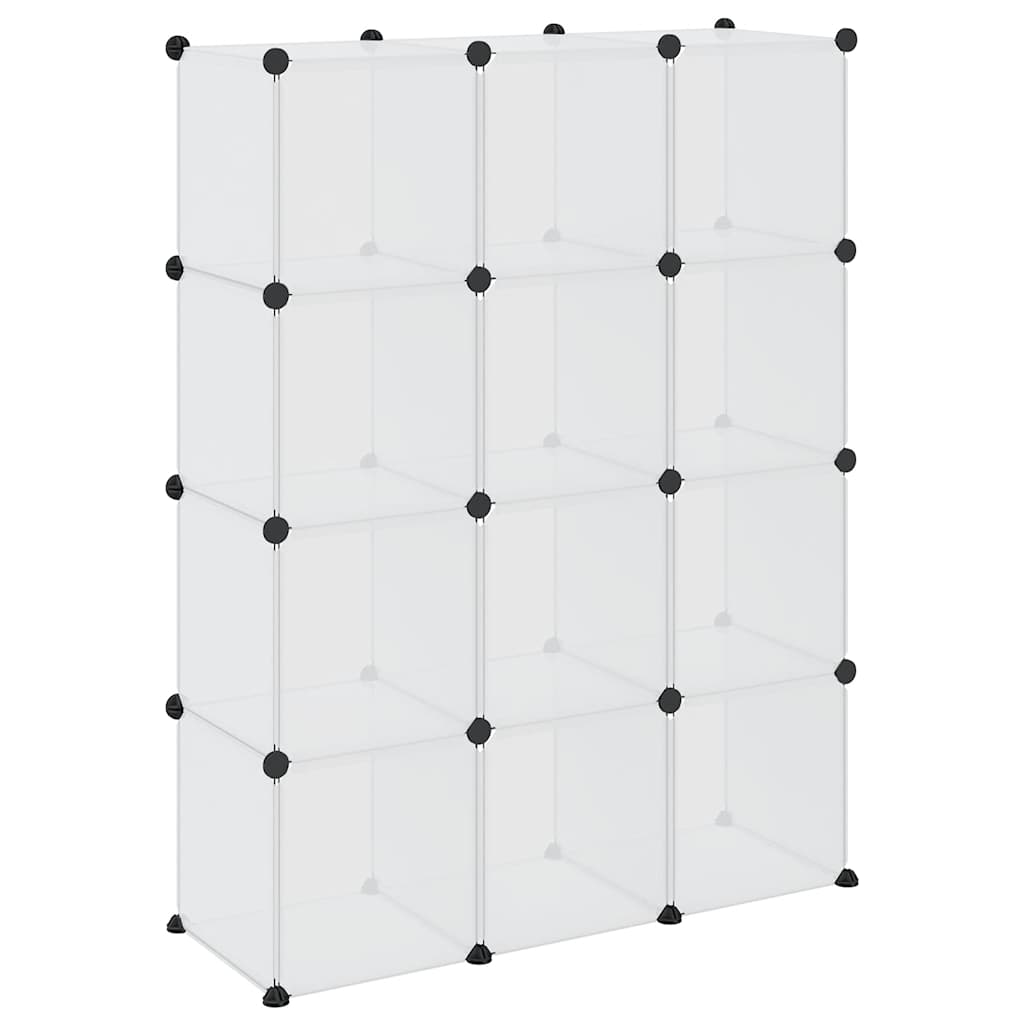 Storage Cube Organiser | Transparent | PP Plastic, Steel | Large