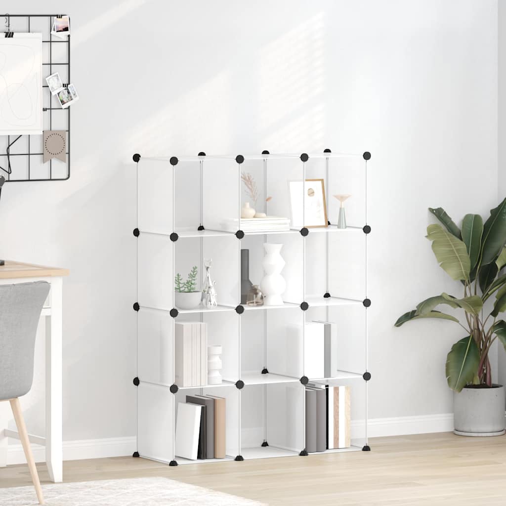 Storage Cube Organiser | Transparent | PP Plastic, Steel | Large