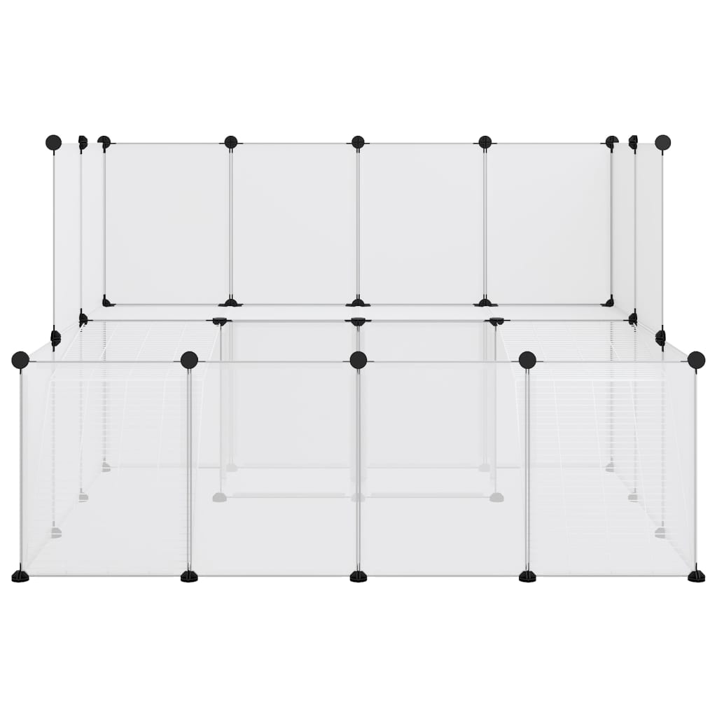 Small Animal Cage Transparent 143x107x93 cm PP and Steel