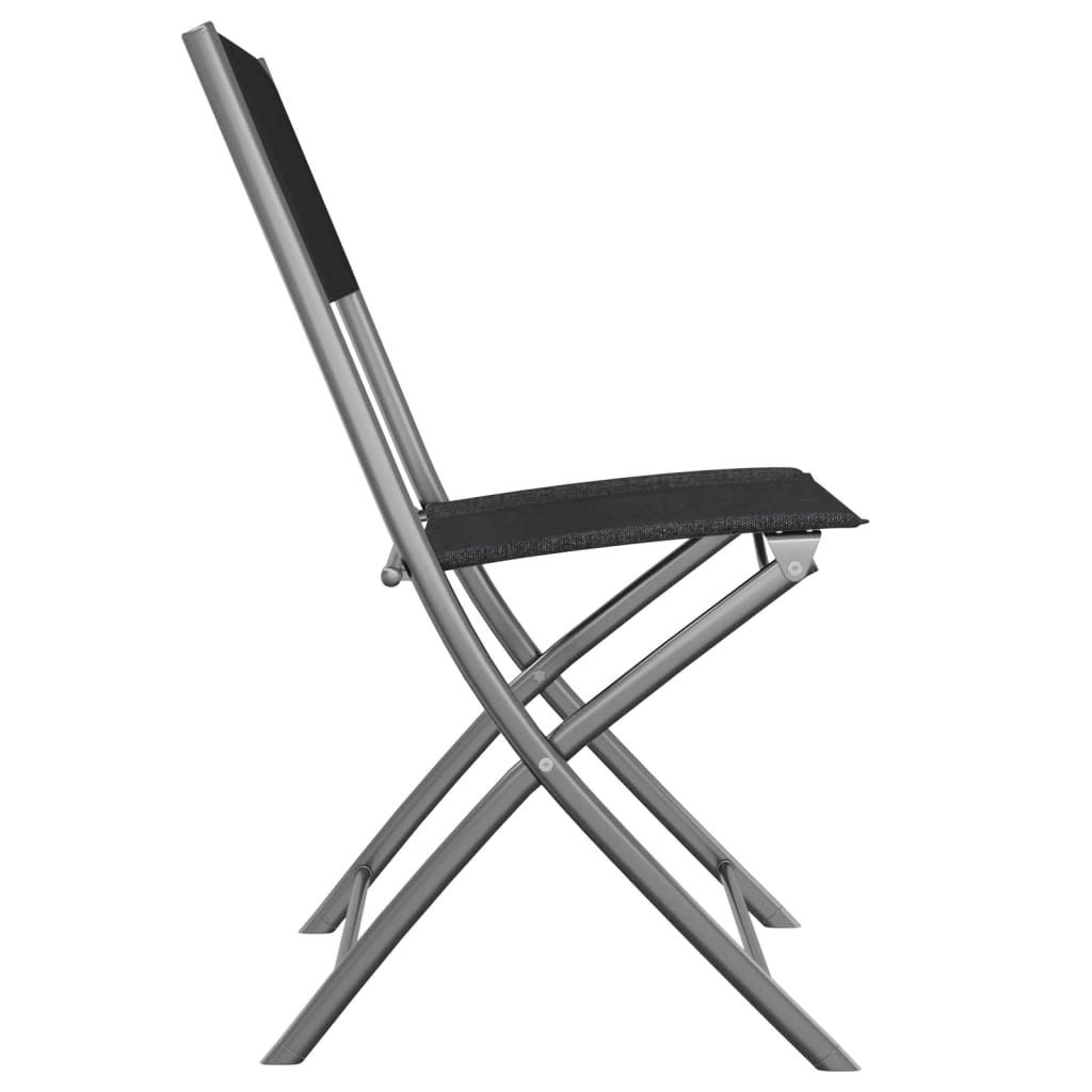 Folding Outdoor Chair | Set of 4 | Black