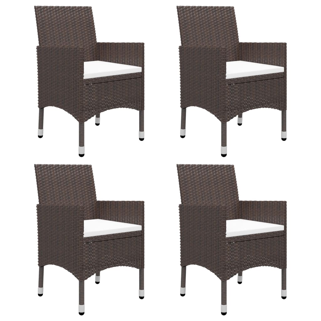 Garden Dining Set | Brown, Cream White