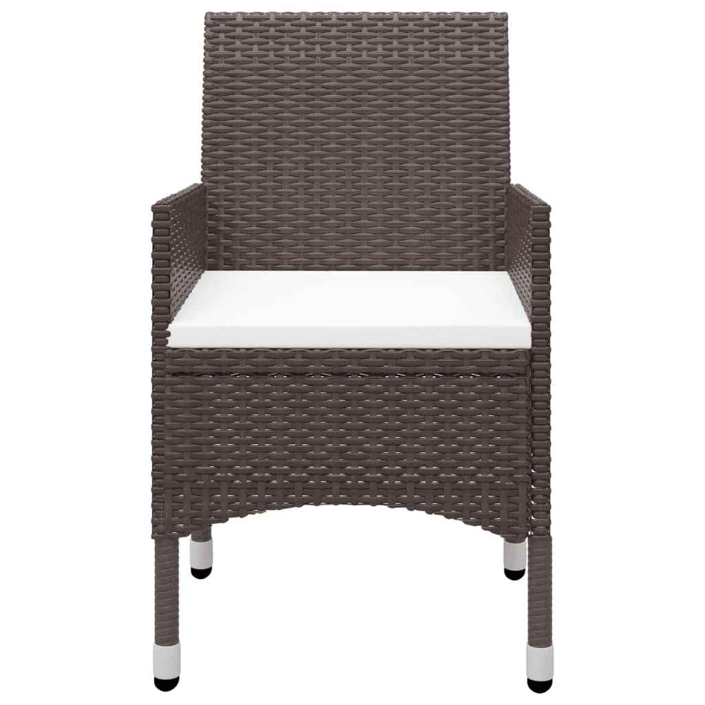 Garden Dining Set | Brown, Cream White