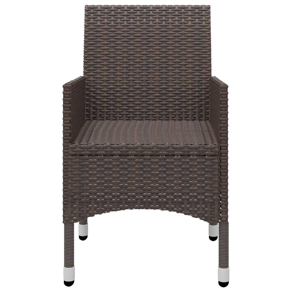 Garden Dining Set | Brown, Cream White