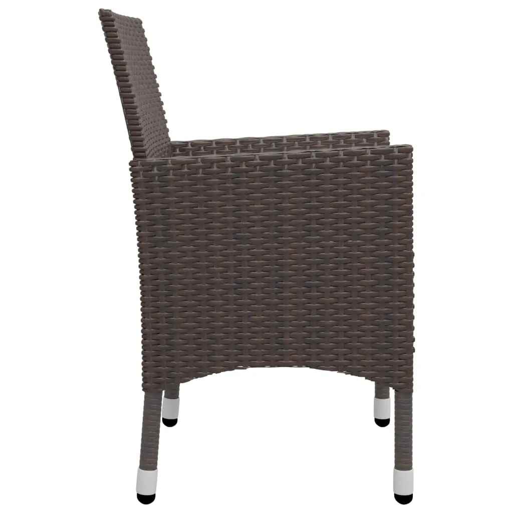 Garden Dining Set | Brown, Cream White