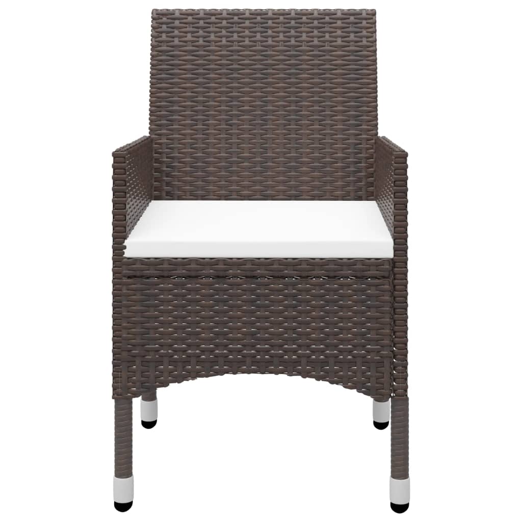 Garden Dining Set | Brown, Cream White