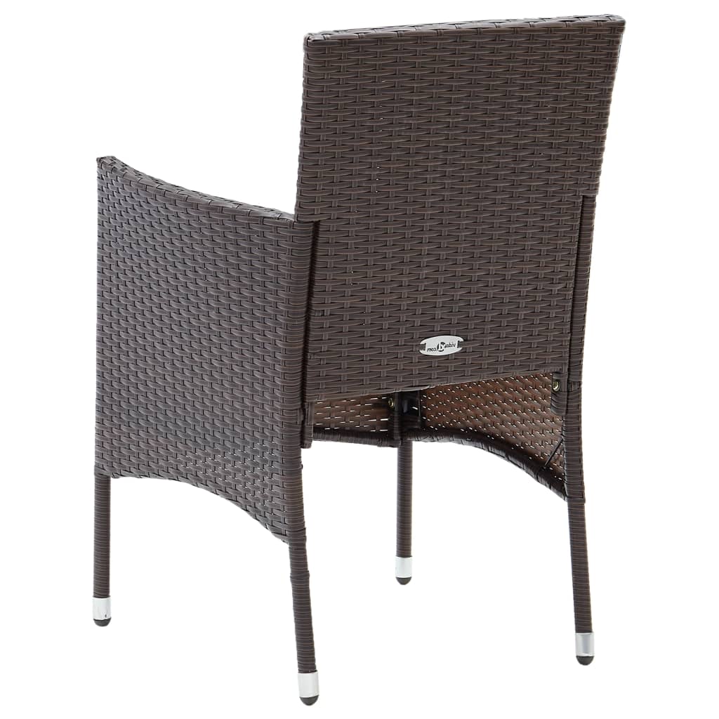 Garden Dining Set | Brown, Cream White