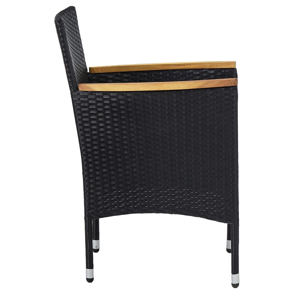 Garden Dining Set | Black, Cream White
