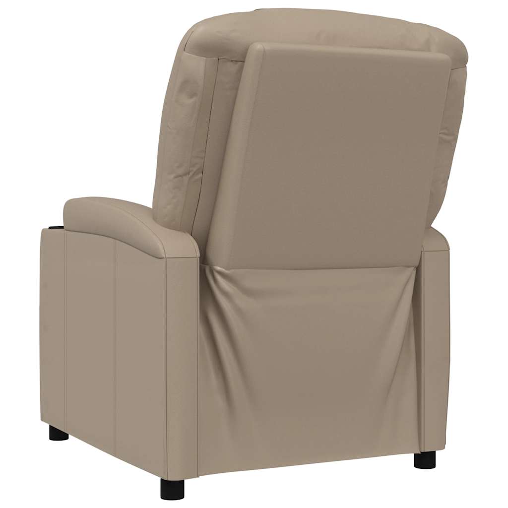 Recliner Chair Cappuccino Faux Leather