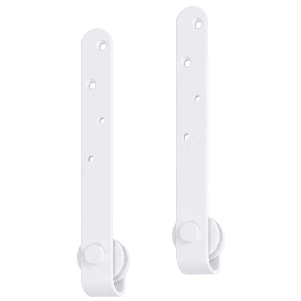 Mini Sliding Cabinet Door Kit Carbon Steel White 200 cm
