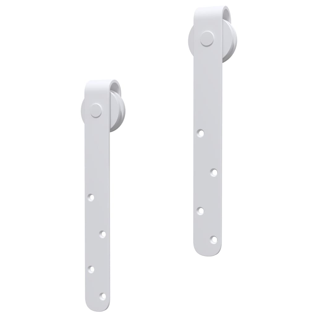 Mini Sliding Cabinet Door Kit Carbon Steel White 122 cm