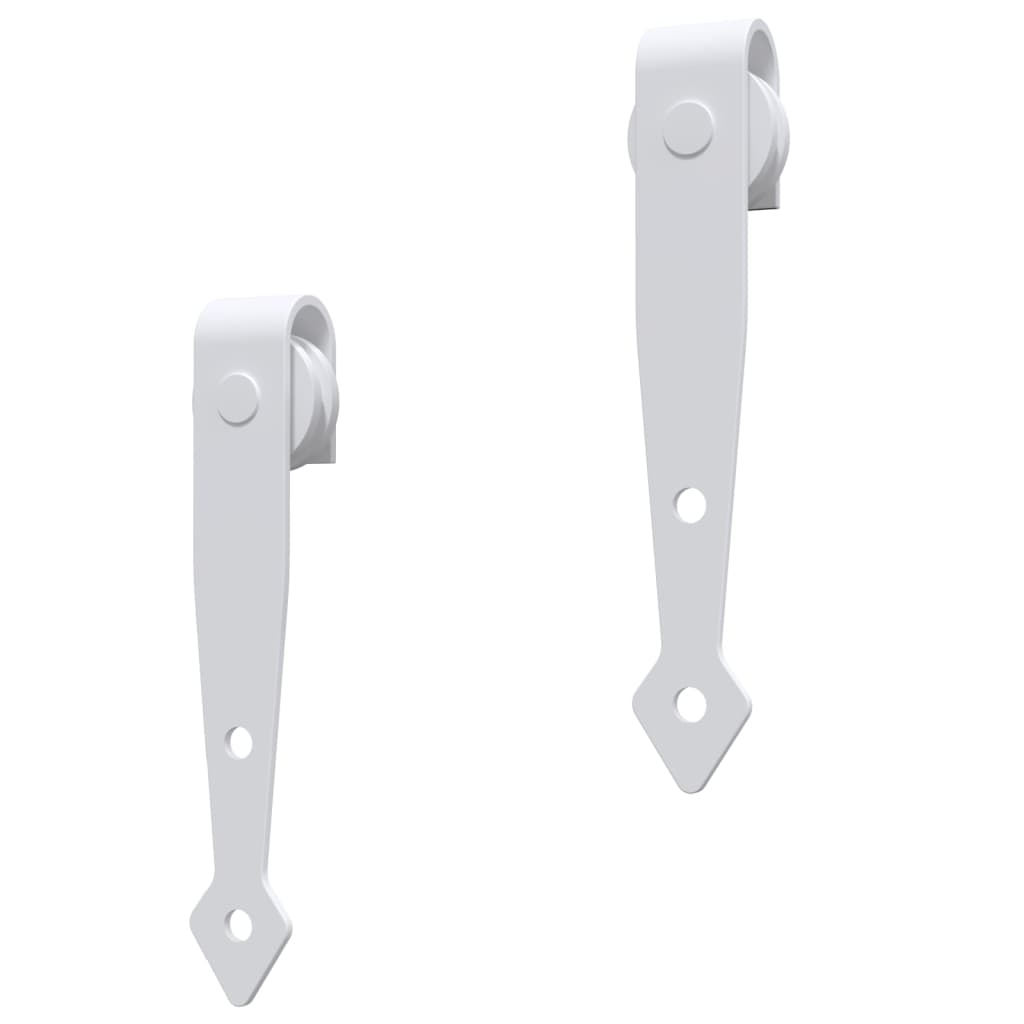 Mini Sliding Cabinet Door Kit Carbon Steel White 152 cm