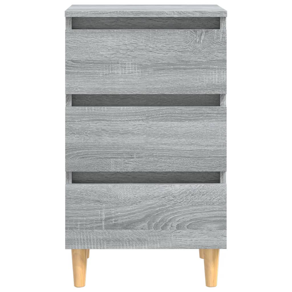 Bed Cabinet | Grey sonoma | Engineered wood | Bed Cabinet | Rectangular