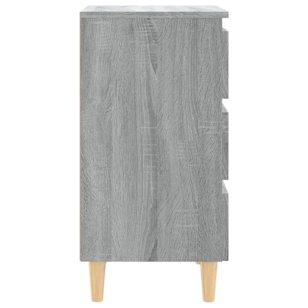 Bed Cabinet | Grey sonoma | Engineered wood | Bed Cabinet | Rectangular