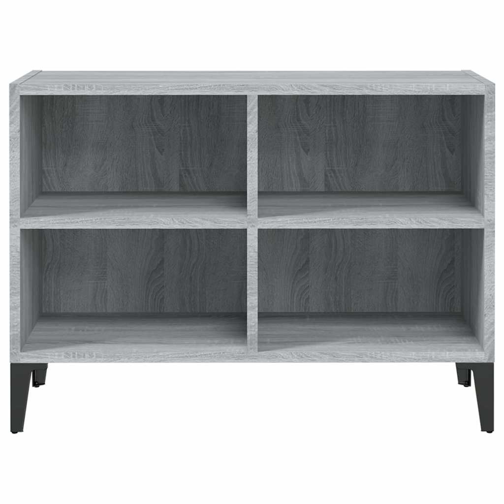 TV Cabinet with Metal Legs Grey Sonoma 69,5x30x50 cm