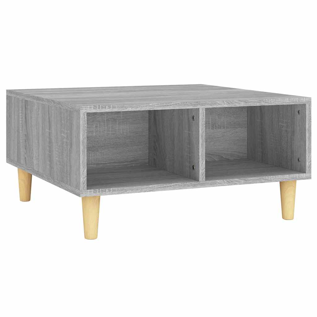 813165 vidaXL Coffee Table Grey Sonoma 60x60x30 cm Engineered Wood