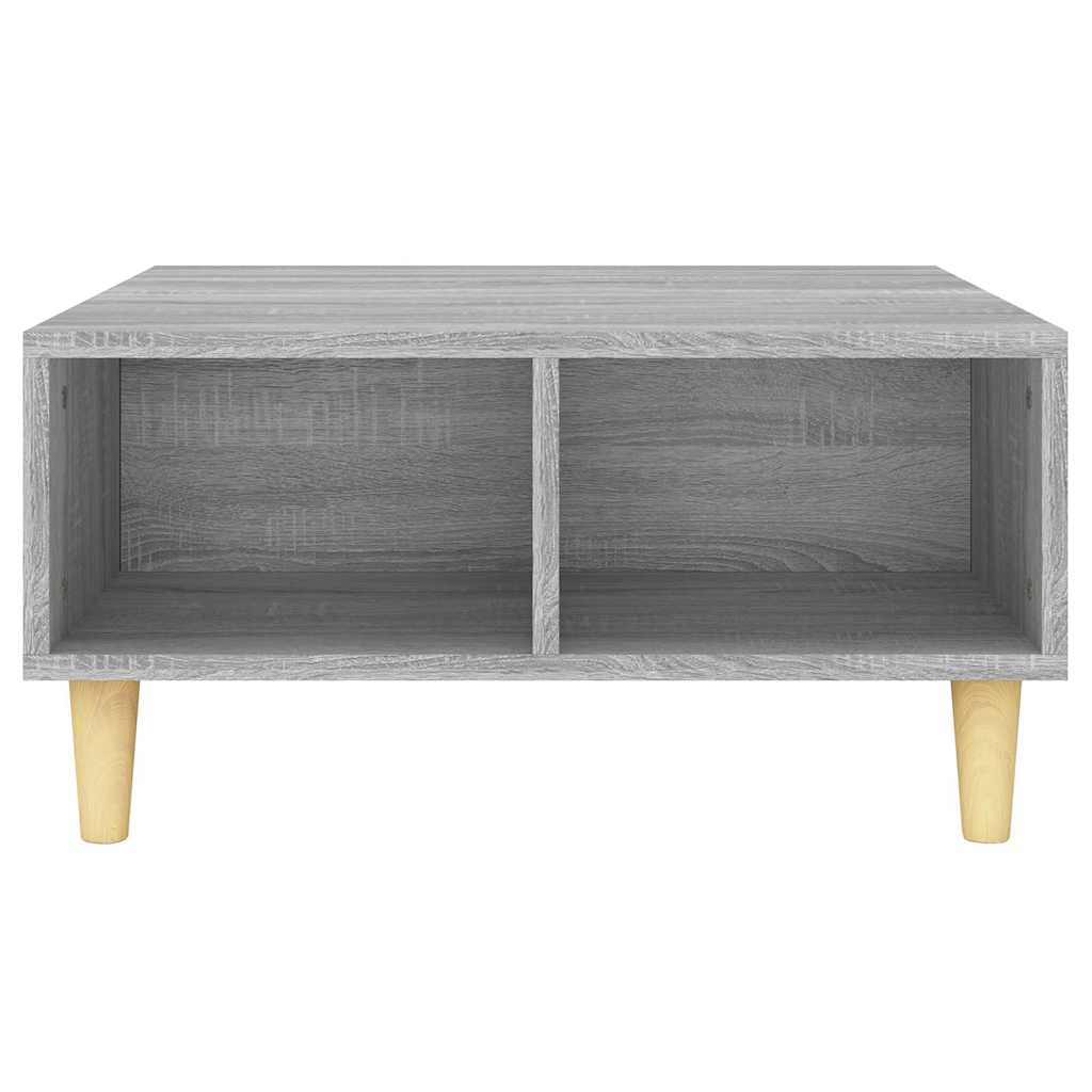 813165 vidaXL Coffee Table Grey Sonoma 60x60x30 cm Engineered Wood