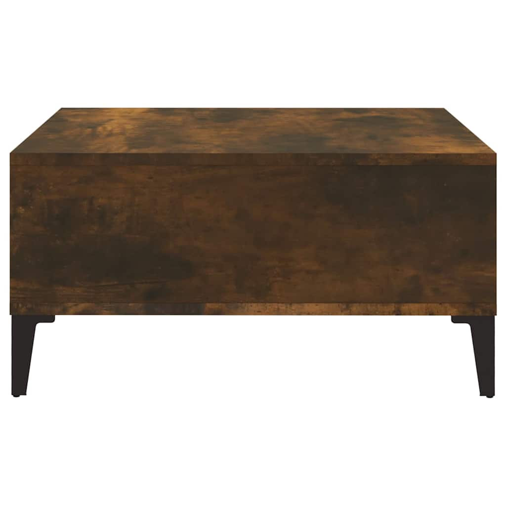 813167 vidaXL Coffee Table Smoked Oak 60x60x30 cm Engineered Wood