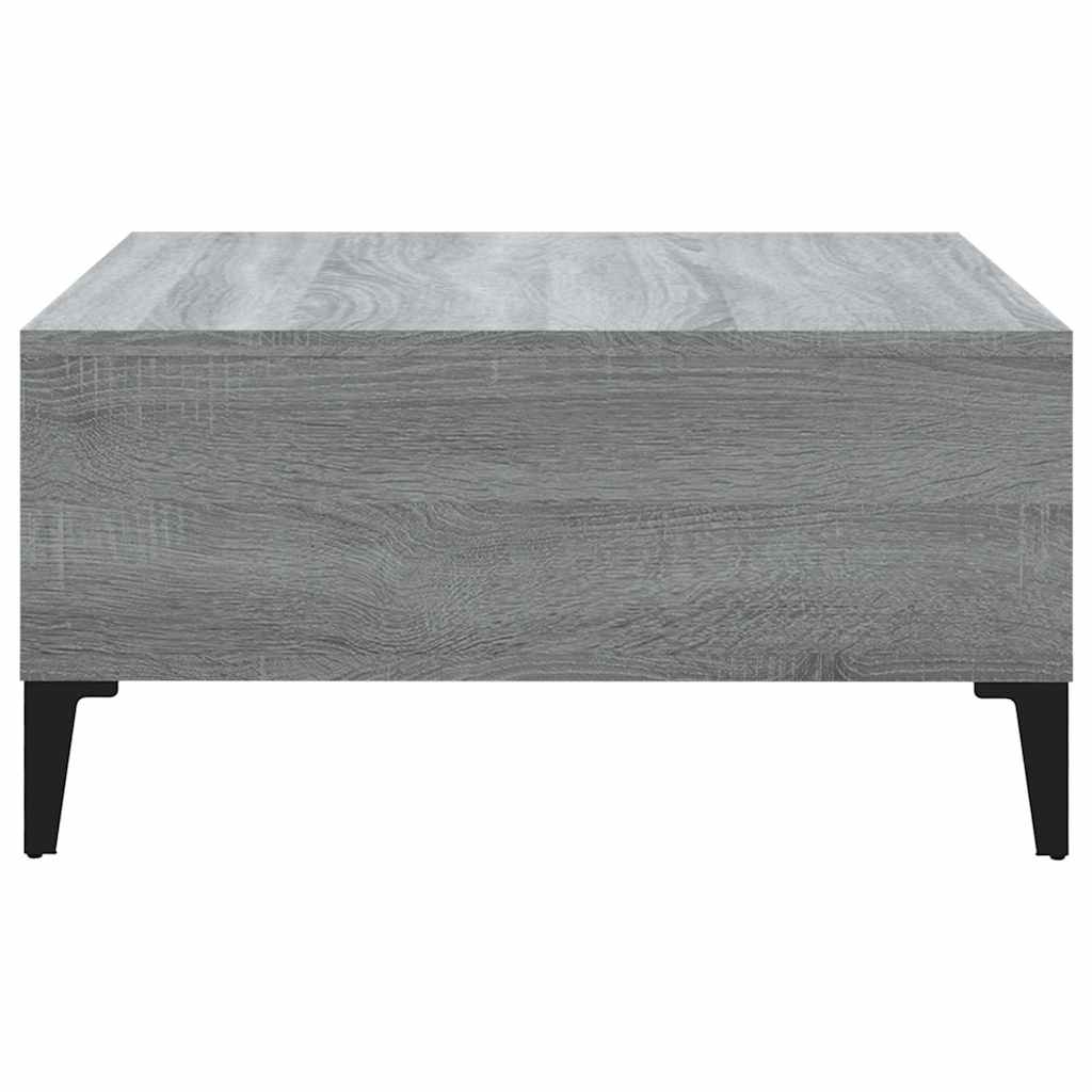 813168 vidaXL Coffee Table Grey Sonoma 60x60x30 cm Engineered Wood
