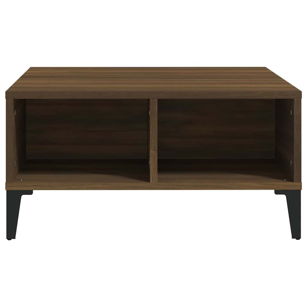 813169 vidaXL Coffee Table Brown Oak 60x60x30 cm Engineered Wood