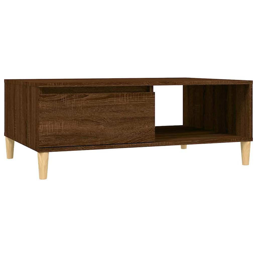 Coffee Table Brown Oak 90x60x35 cm Engineered Wood
