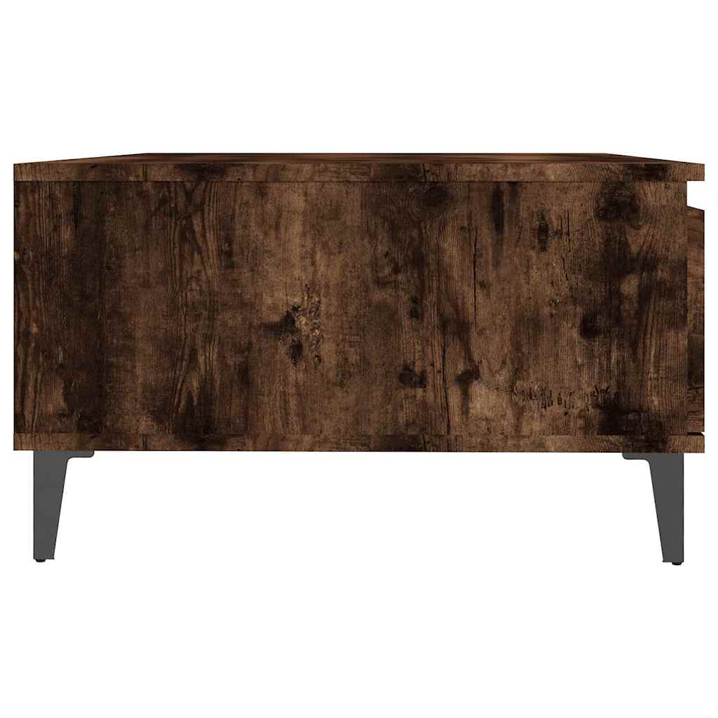 813173 vidaXL Coffee Table Smoked Oak 90x60x35 cm Engineered Wood