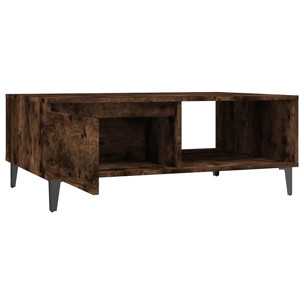 813173 vidaXL Coffee Table Smoked Oak 90x60x35 cm Engineered Wood