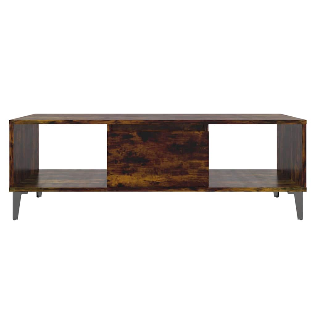 813179 vidaXL Coffee Table Smoked Oak 103,5x60x35 cm Engineered Wood