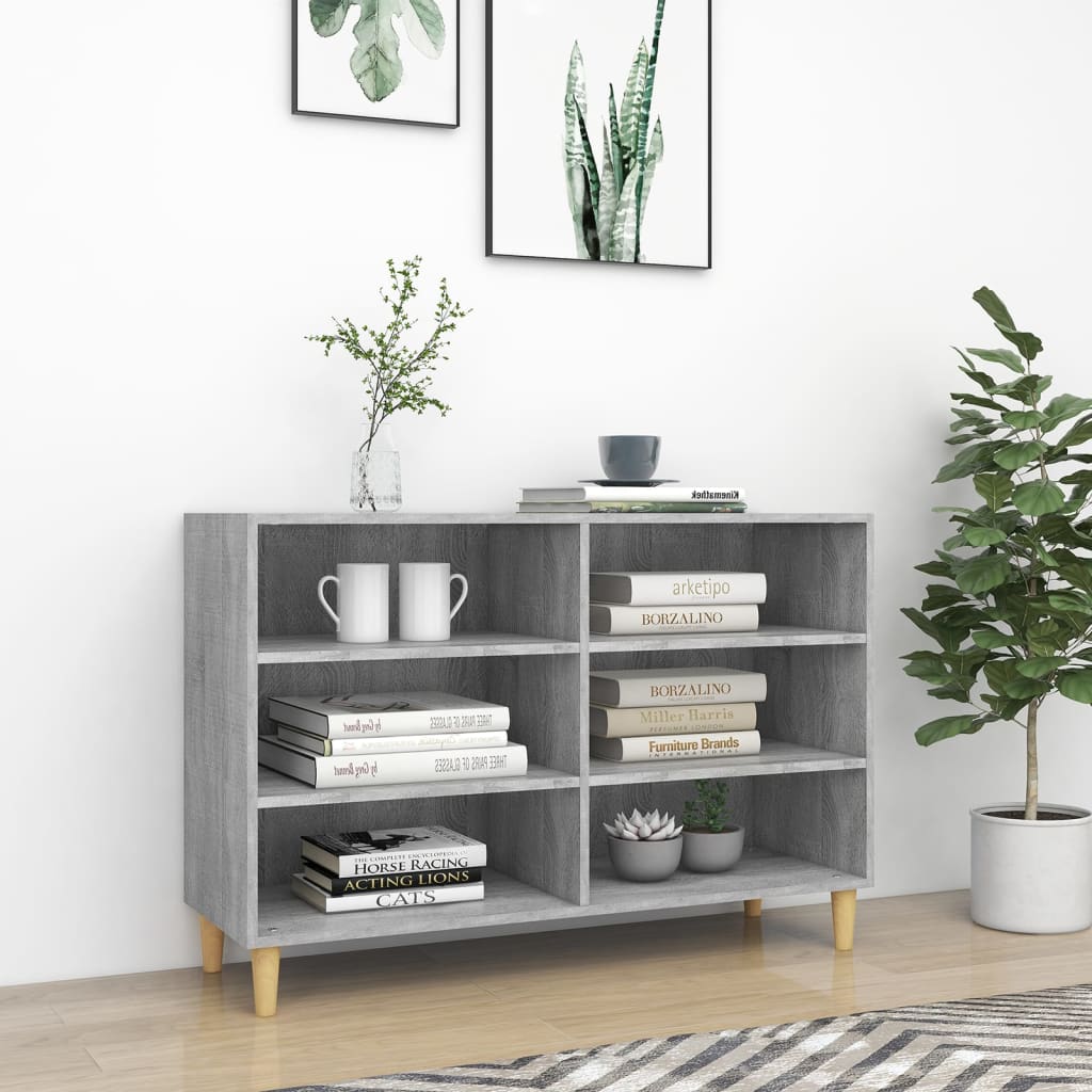 Sideboard Grey Sonoma 103.5x35x70 cm Engineered Wood