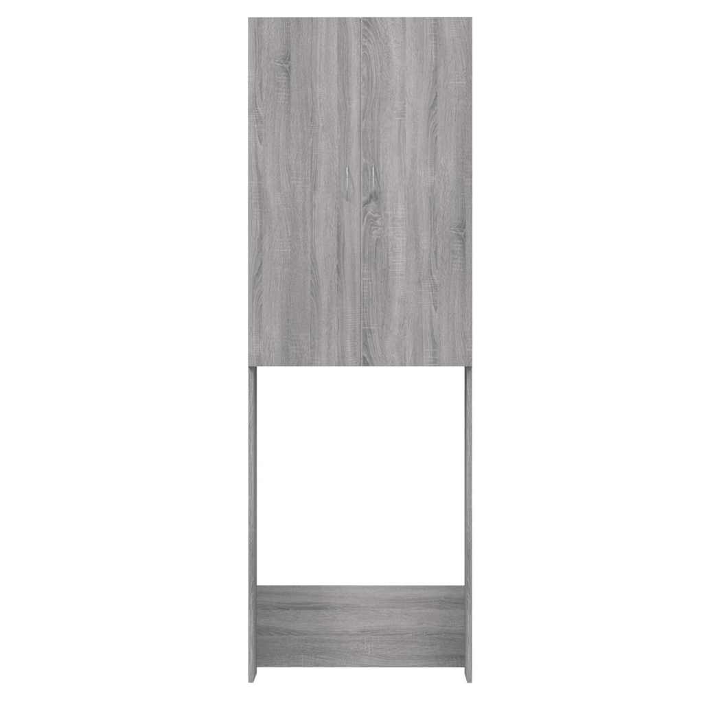 Washing Machine Cabinet Grey sonoma 64x25,5x190 cm