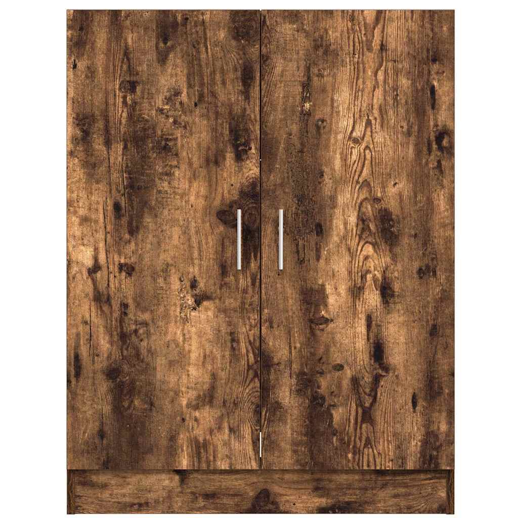 813194 vidaXL Washing Machine Cabinet Smoked Oak 71x71,5x91,5cm